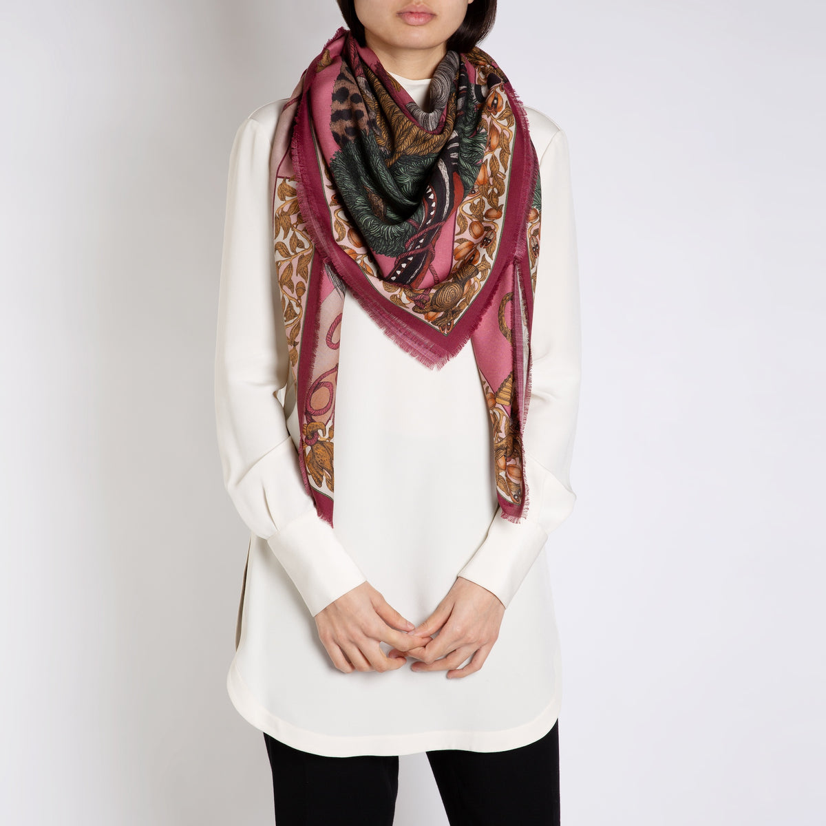 The Fool Wool Silk Shawl 135 – Sabina Savage