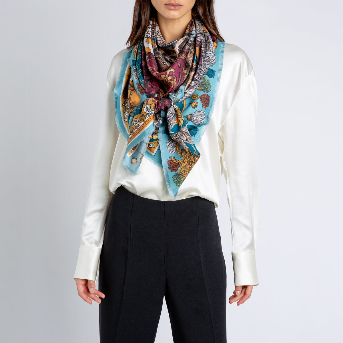 小物 eaphi INDIA PATTERN SATIN SCARF 小物 eaphi INDIA PATTERN SATIN SCARF INDIA PATTERN SATIN SCARF
