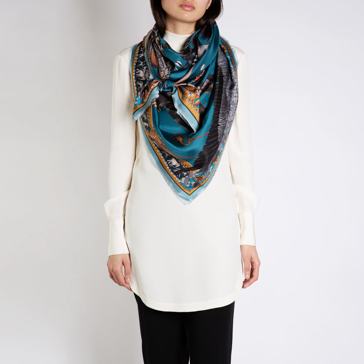 The Moon Silk Twill Shawl 135 – Sabina Savage