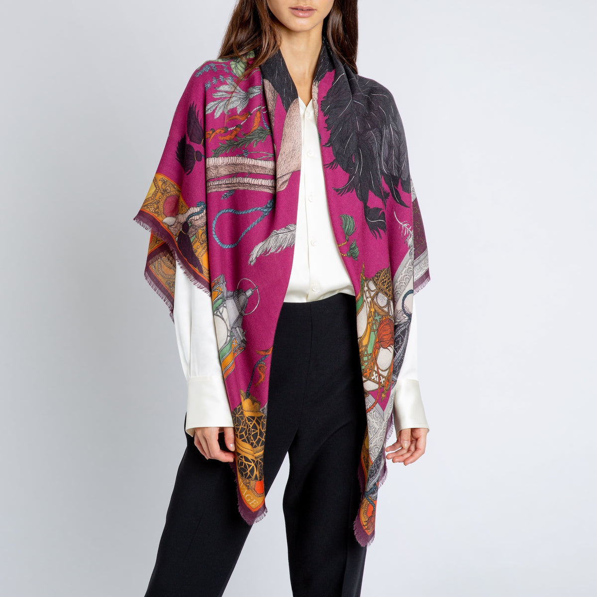 The Opulent Ostrich Cashmere Shawl 135 – Sabina Savage