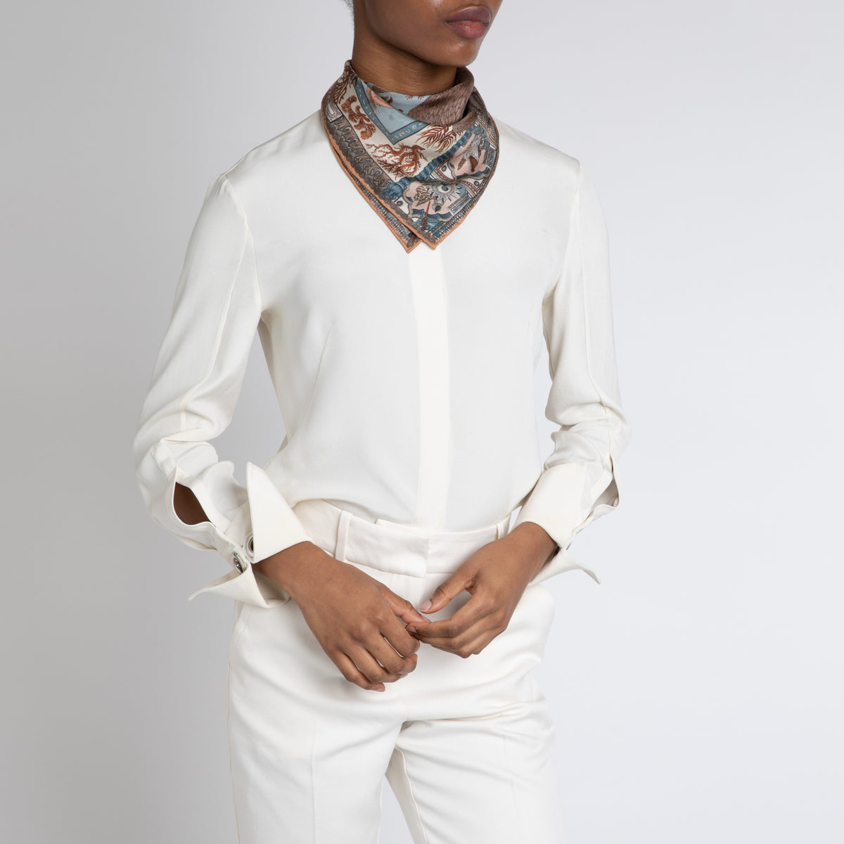 The Pelicans and The Sea Silk Twill Scarf 42 – Sabina Savage