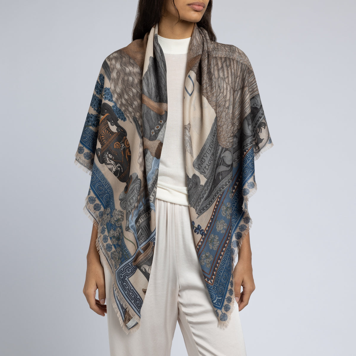 The Temple of Pegasus Cashmere Shawl 135 – Sabina Savage