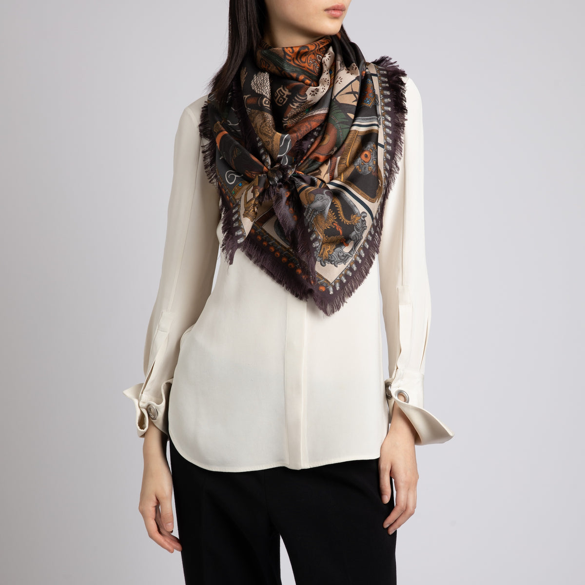 The Wind Horse Silk Twill Shawl 135 – Sabina Savage