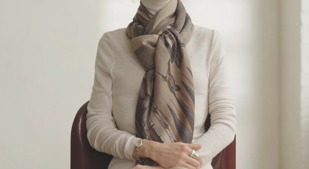 The Leopard's Bazaar Silk Twill Shawl 135 – Sabina Savage