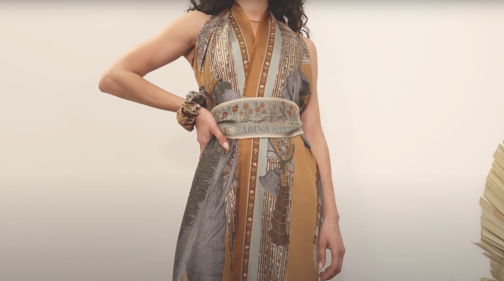 How to tie The Belted Wrap Dress