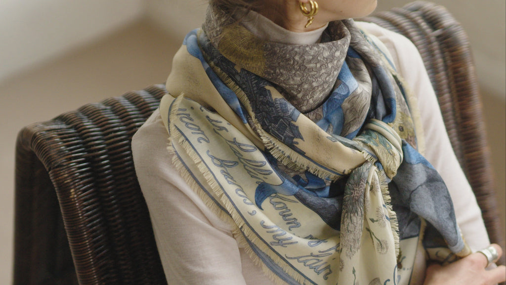 The Faithful Lamb Silk Twill Shawl 135 – Sabina Savage