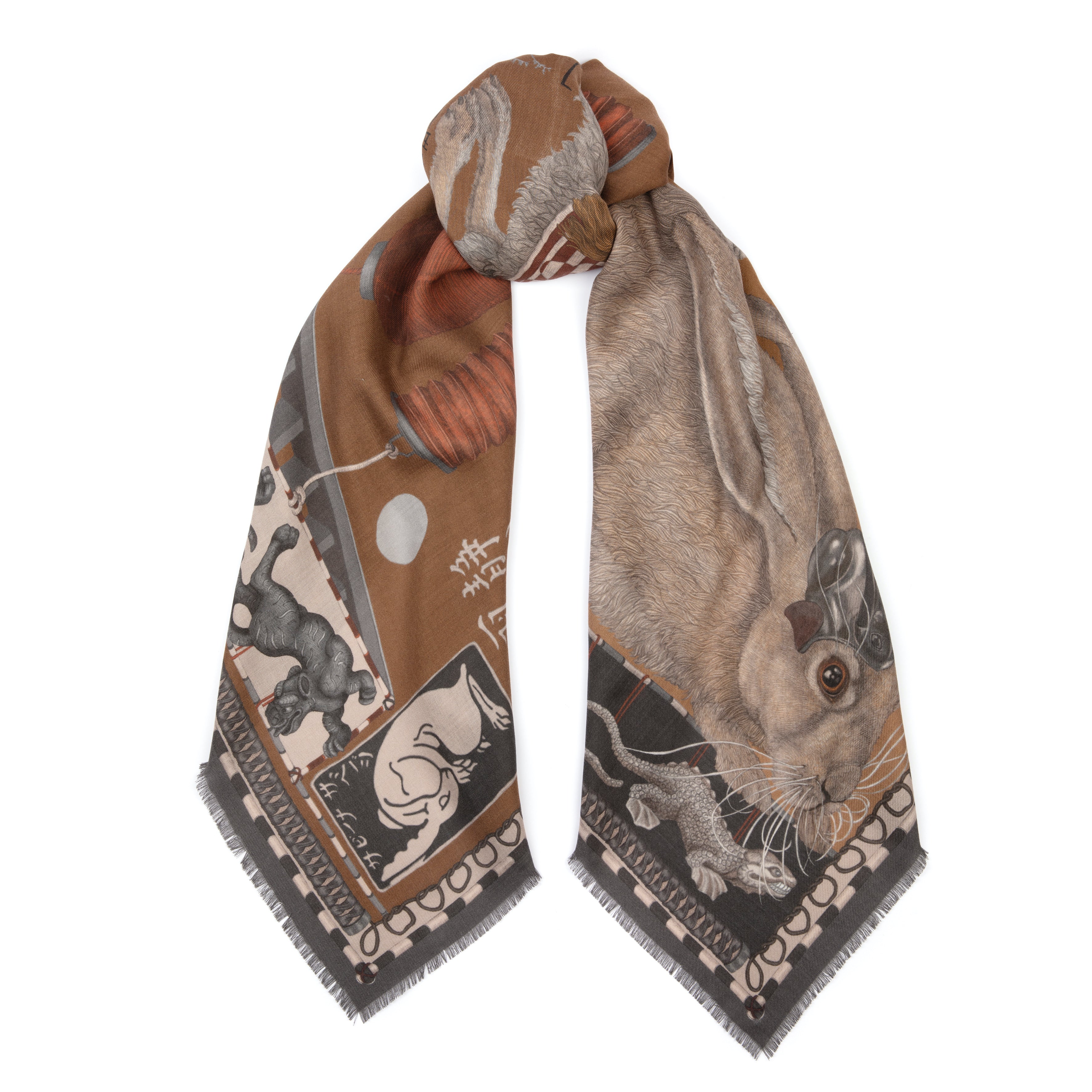 Floating Wool The Floating Rabbits Wool Silk Shawl 135 – Sabina Savage