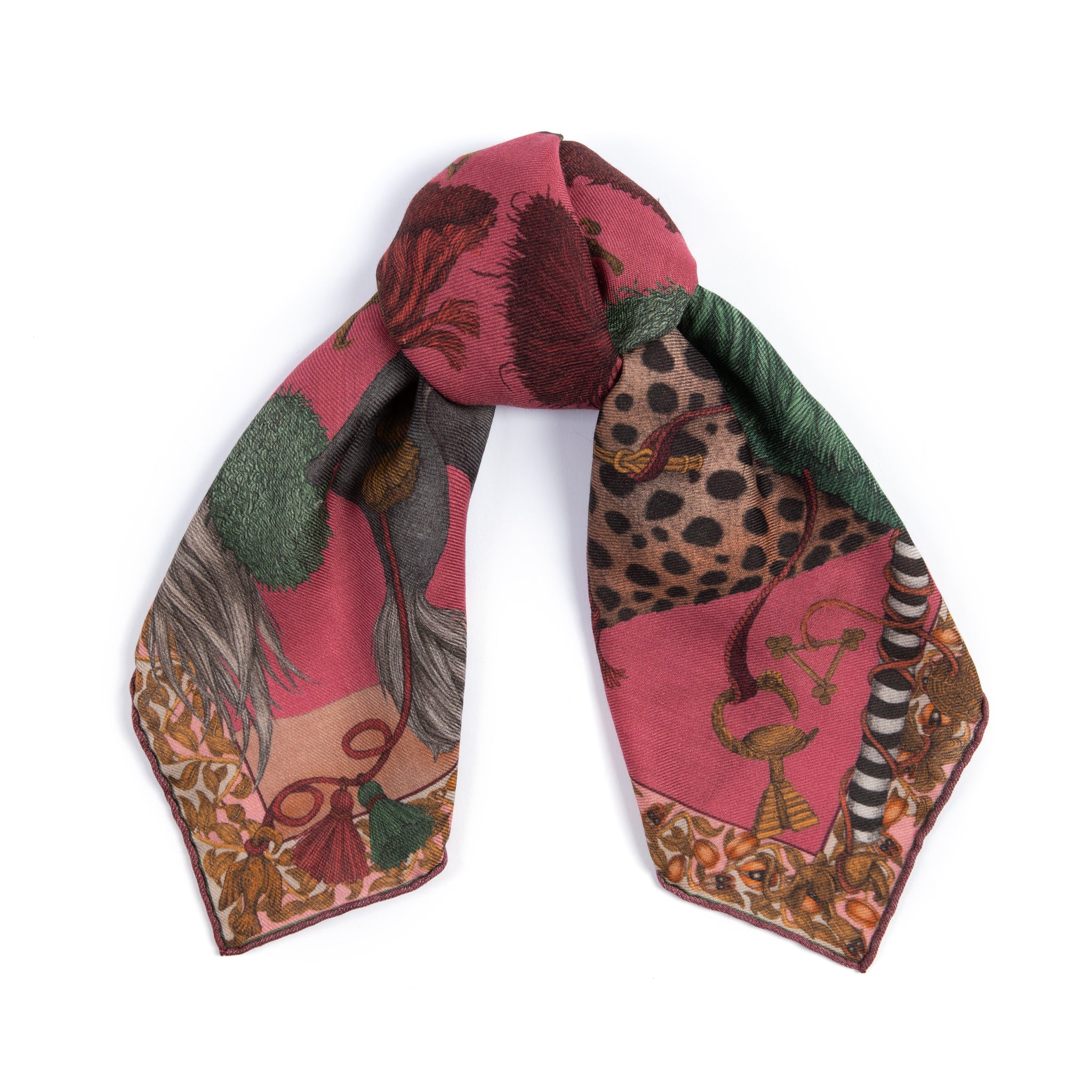 Superbe Foulard JÉROME LEPLAT 100% soie TBEG vintage 67 x Superbe Foulard JÉROME LEPLAT 100% soie TBEG vintage 67 x