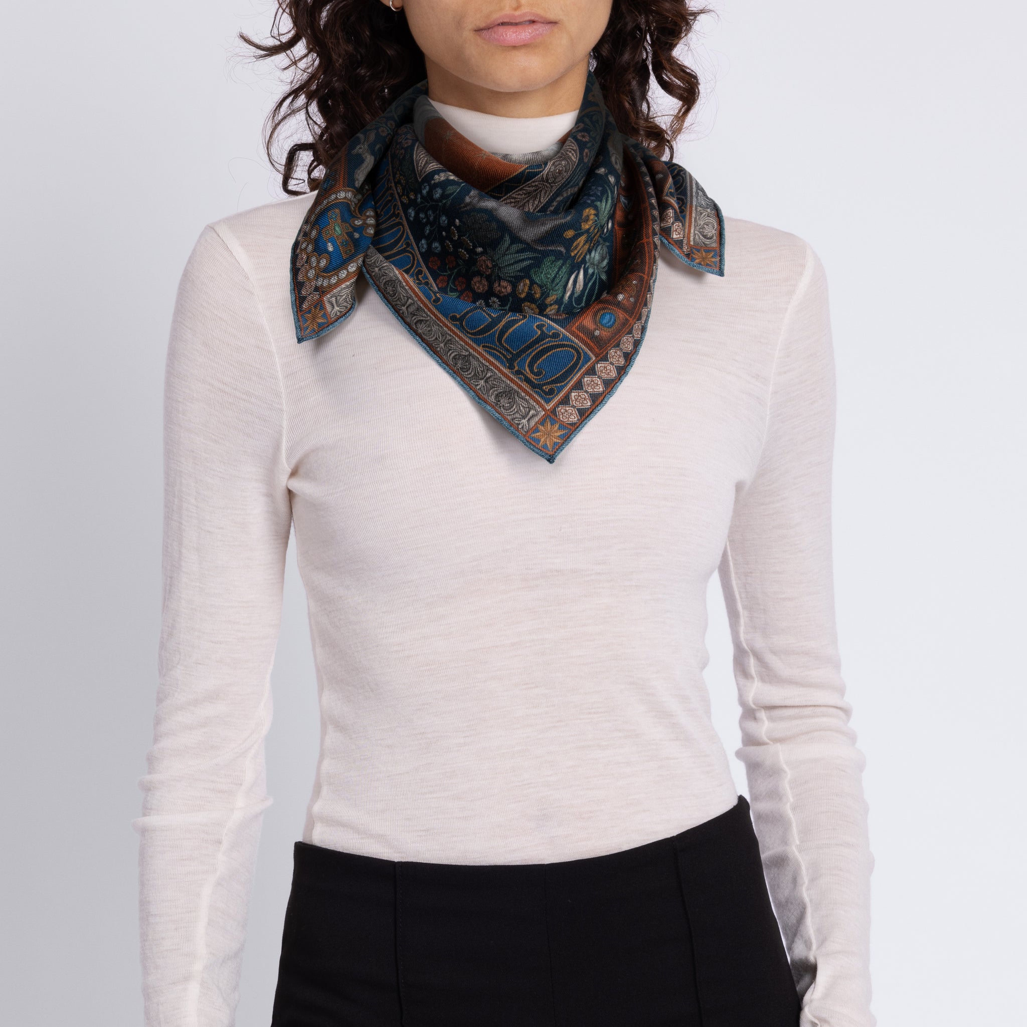 The Exalted Unicorn Wool Silk Scarf 65 – Sabina Savage