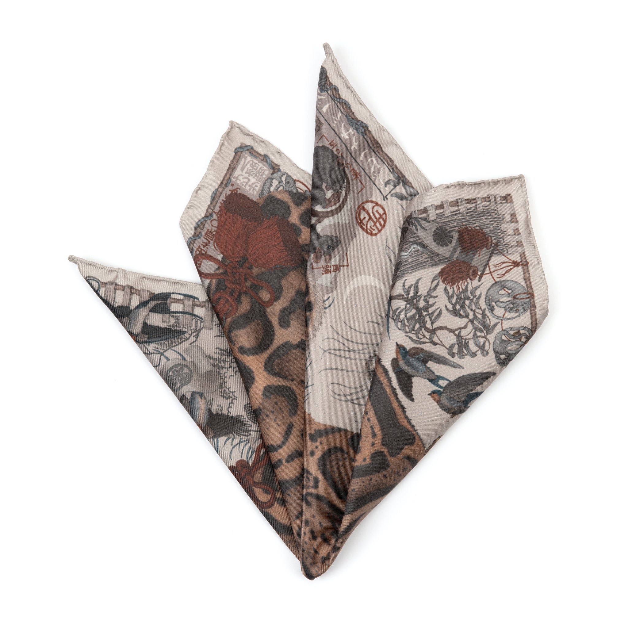 The Lunar Leopard Silk Twill Scarf 42 – Sabina Savage