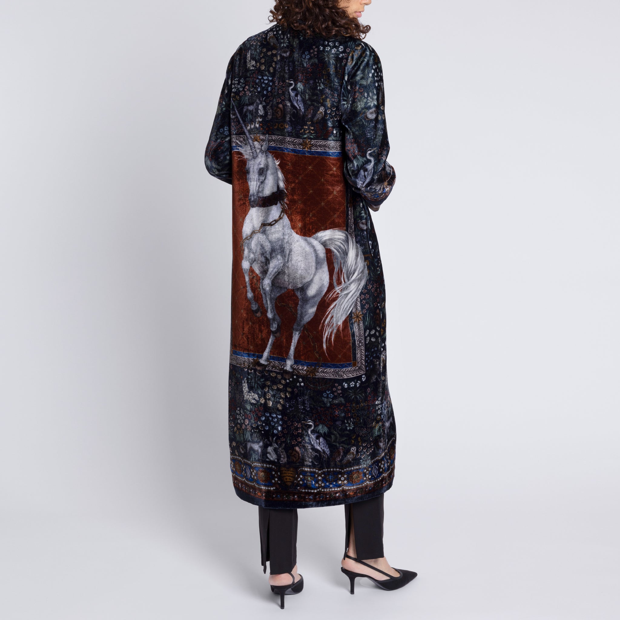 The Exalted Unicorn Silk Velvet Duster – Sabina Savage