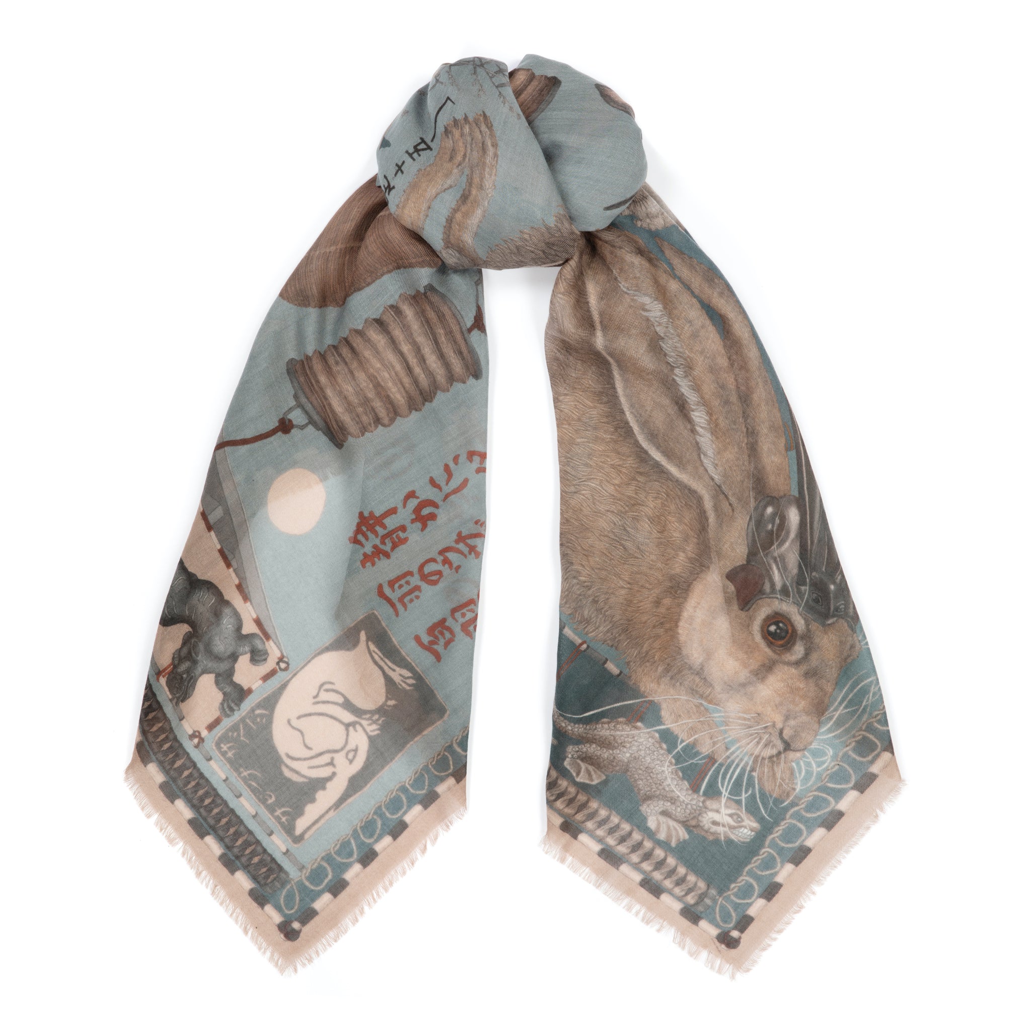 小物 00s archive goa rabbit far stall paisley Rabbits in Glasses Mirror | Antique Farmhouse