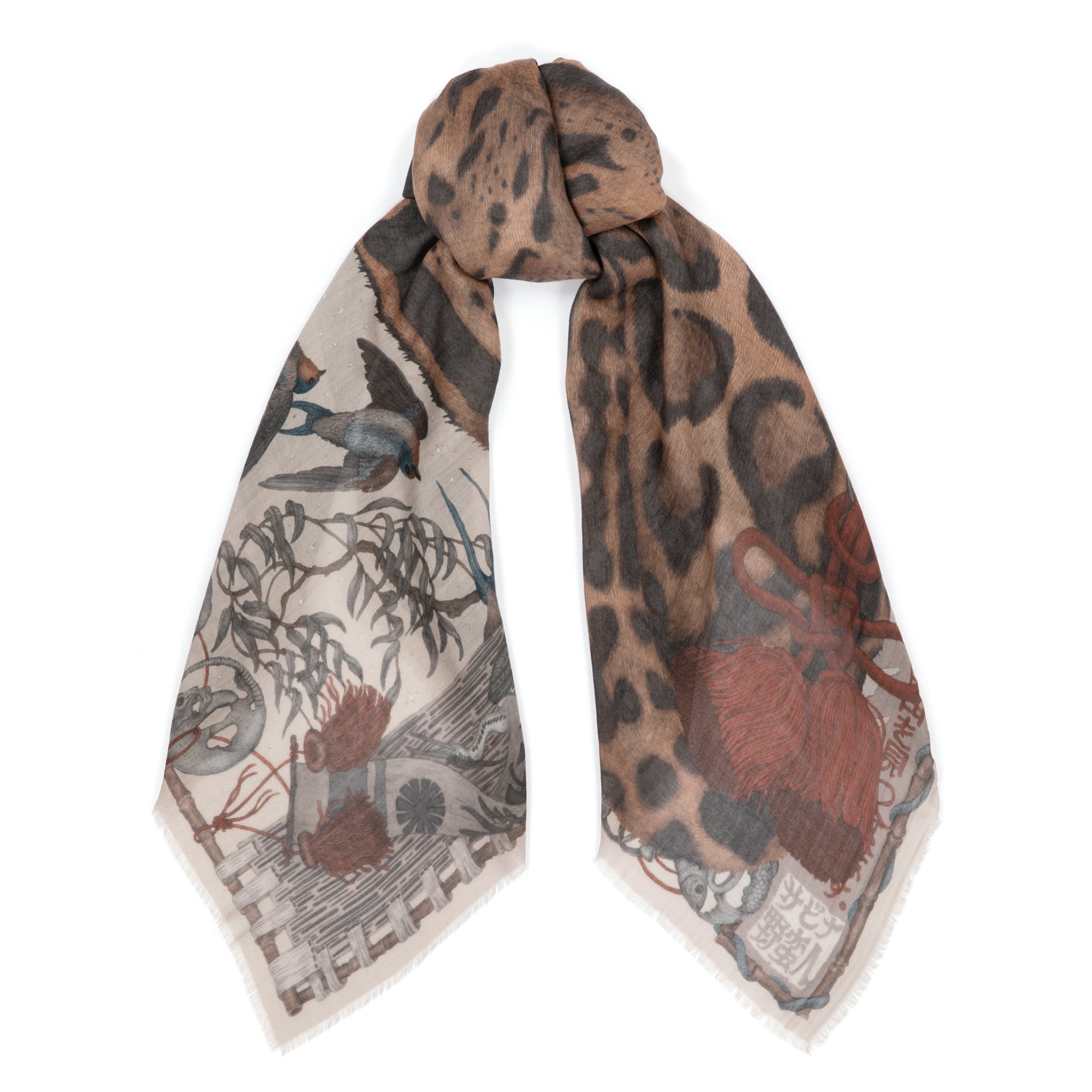 The Lunar Leopard Cashmere Shawl 135 – Sabina Savage