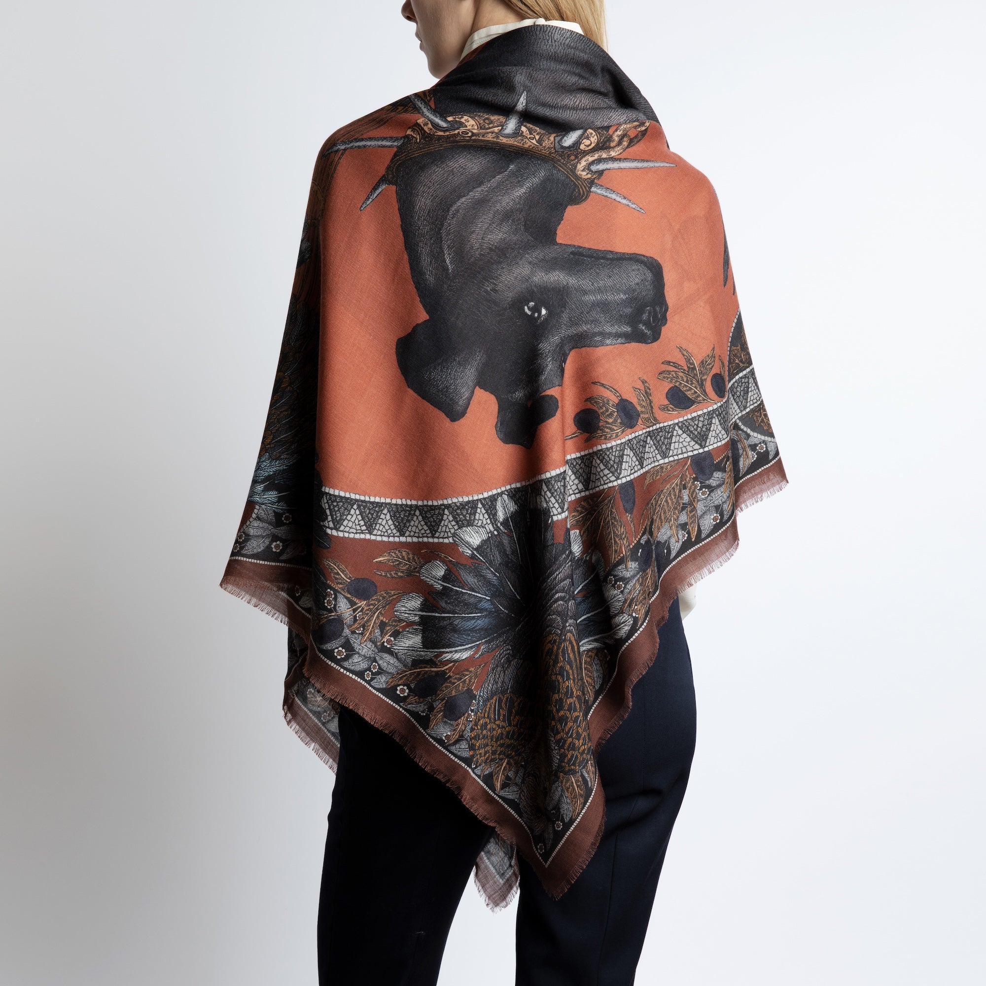 Cave Canem Cashmere Shawl 135 – Sabina Savage