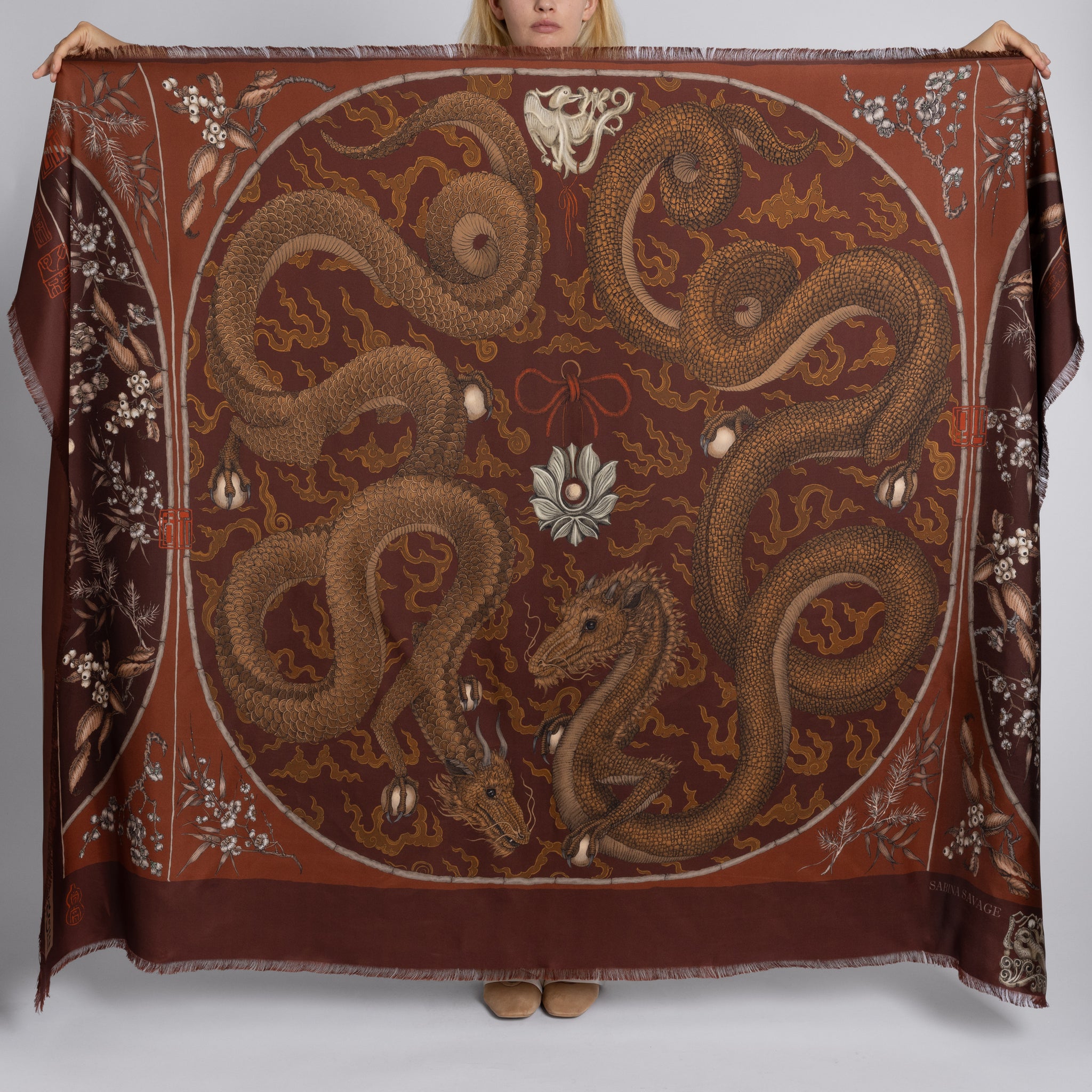 Chasing The Pearl Silk Twill Rectangle – Sabina Savage