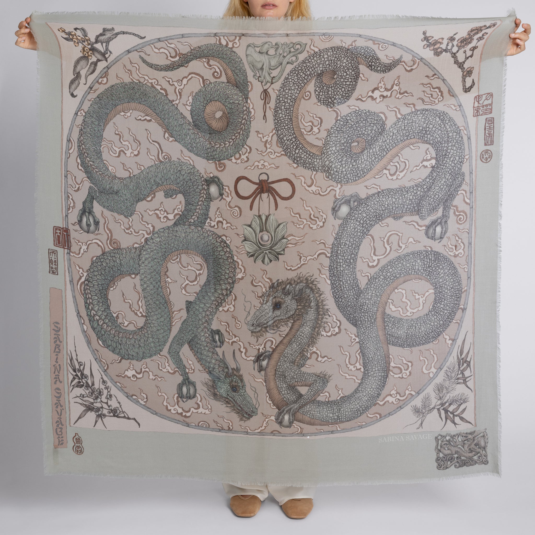 Chasing The Pearl Cashmere Shawl 135 – Sabina Savage