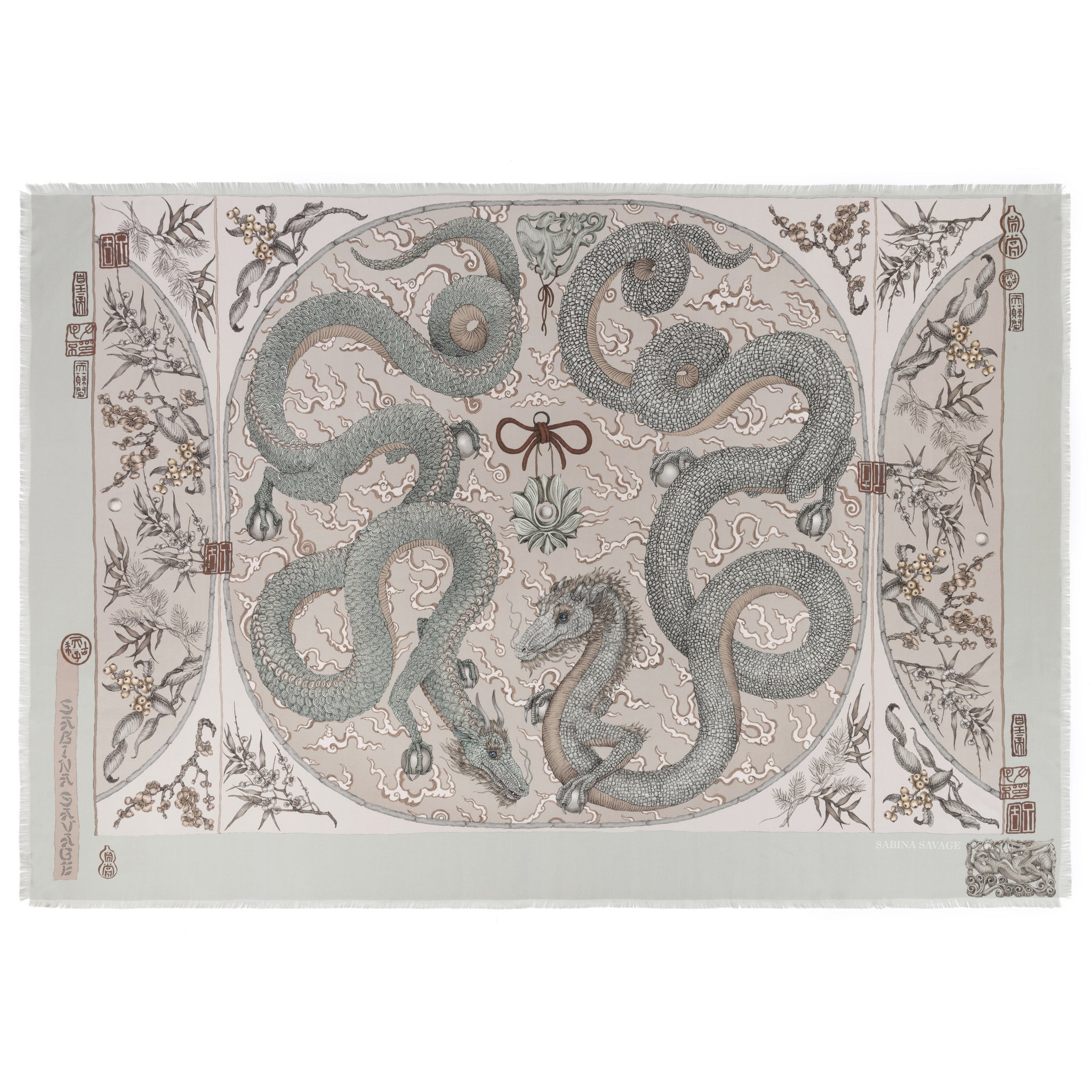 Chasing The Pearl Silk Twill Rectangle – Sabina Savage