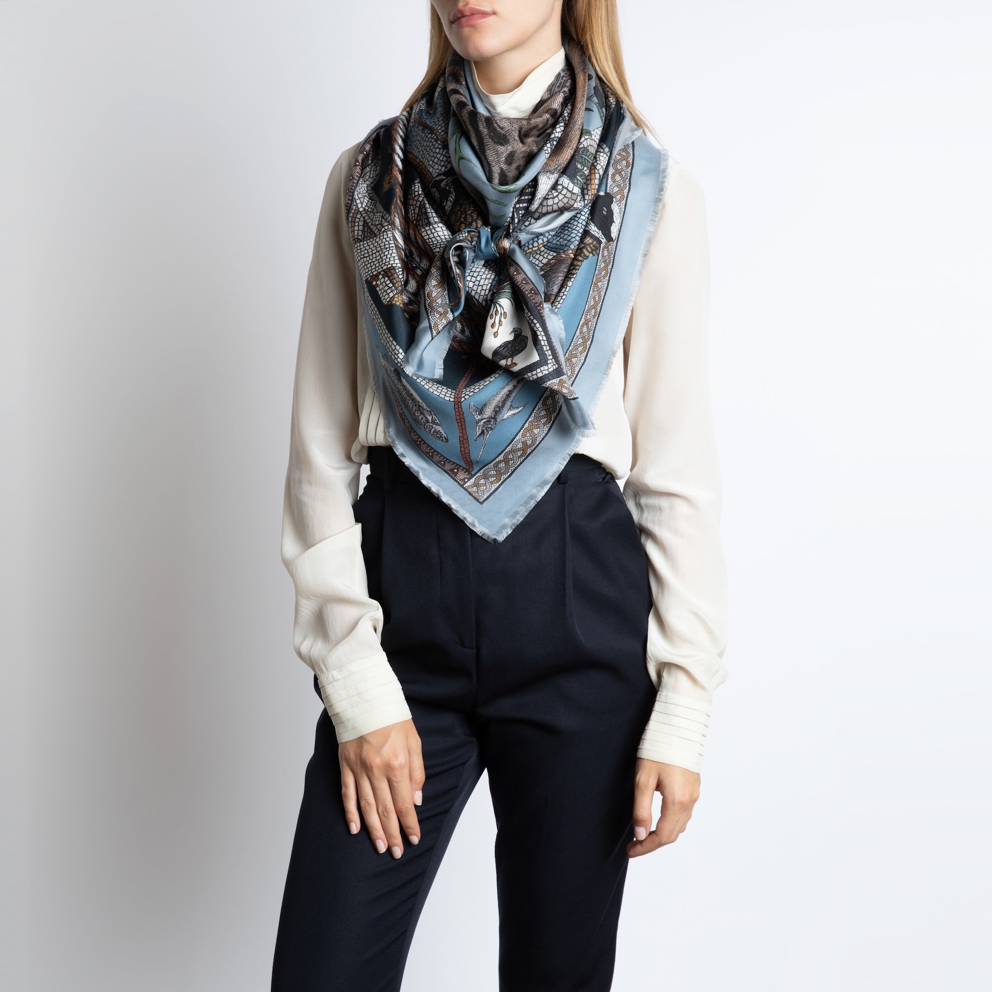 Fortuna's Box Silk Twill Shawl 135 – Sabina Savage