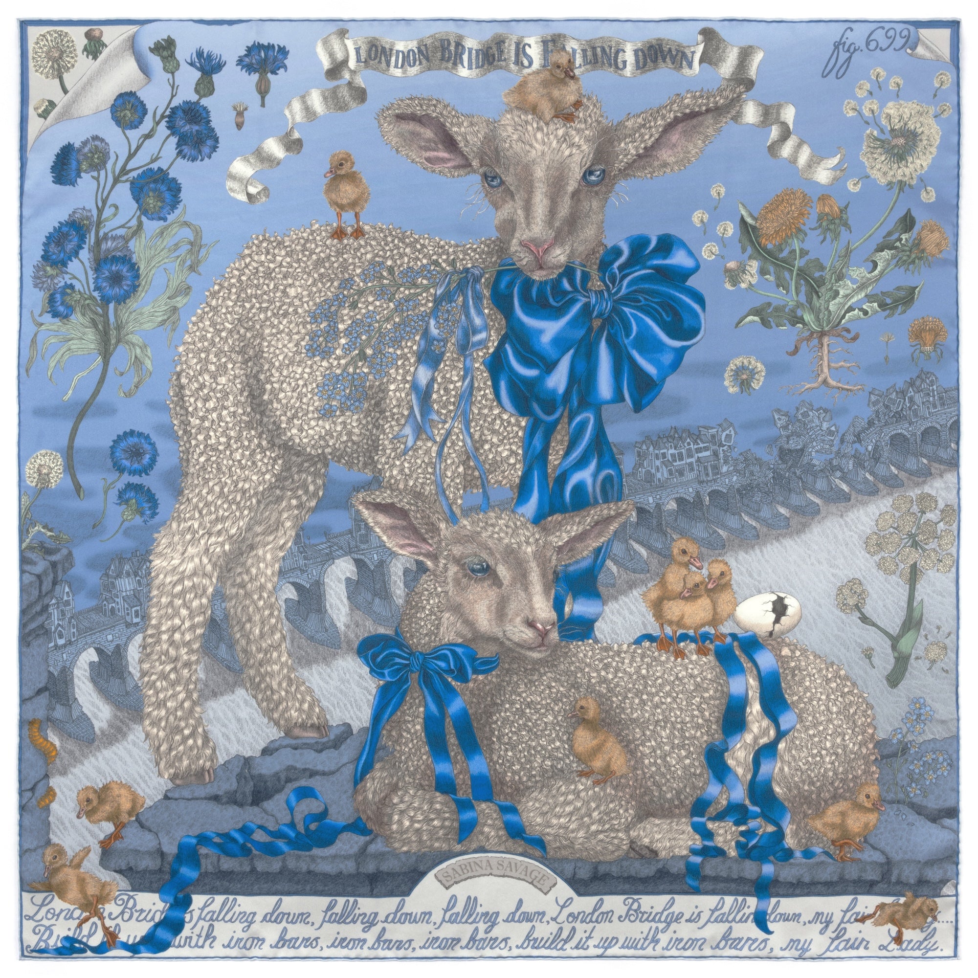 London Bridge is Falling Down Silk Twill 90 – Sabina Savage