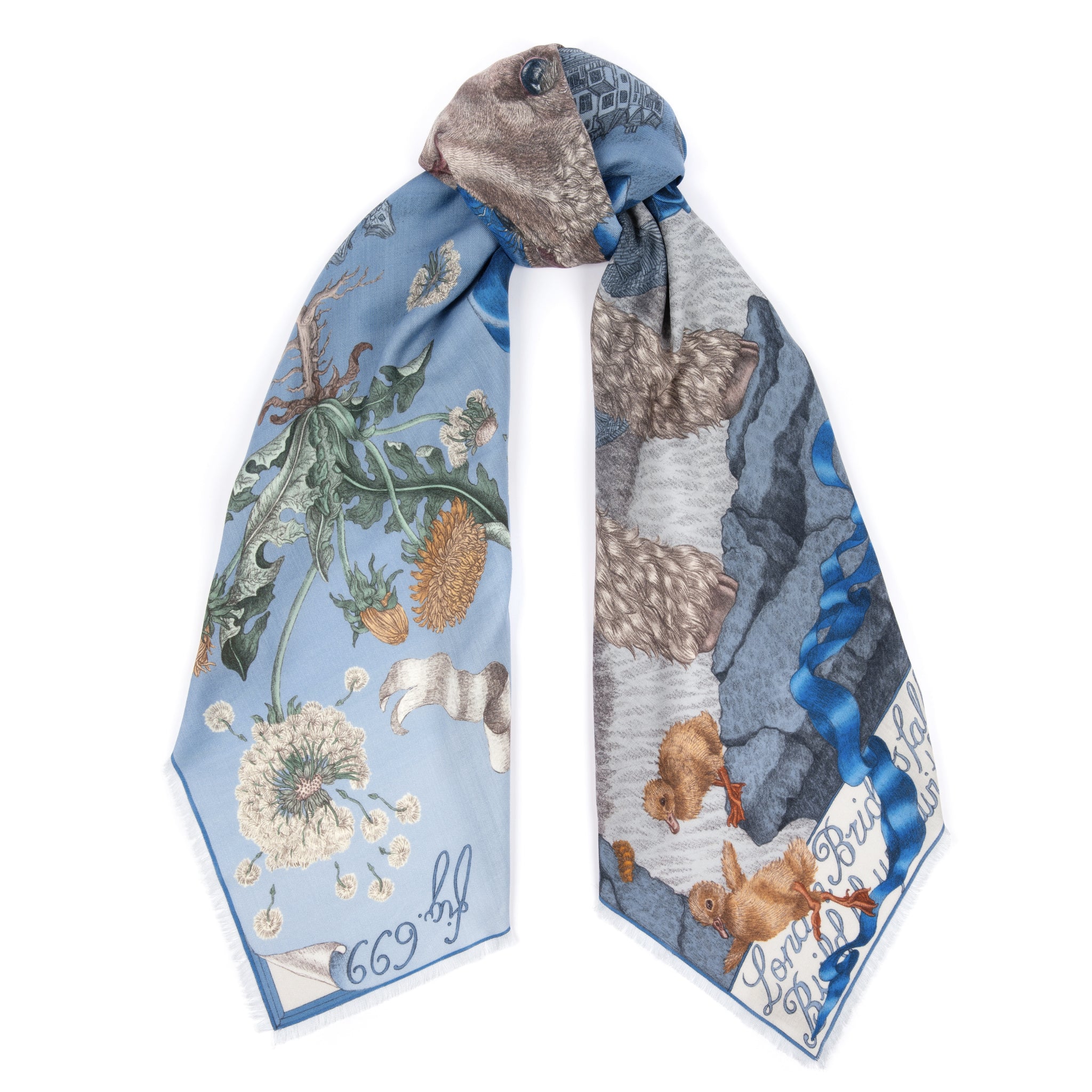 London Bridge is Falling Down Wool Silk Shawl 135 – Sabina Savage