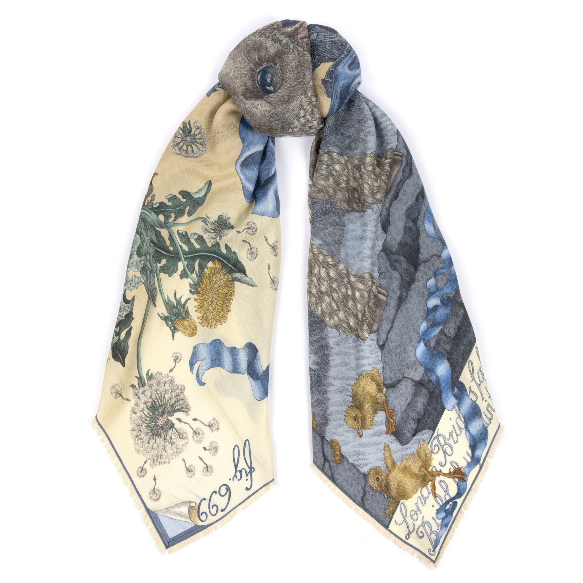 London Bridge is Falling Down Wool Silk Shawl 135 – Sabina Savage