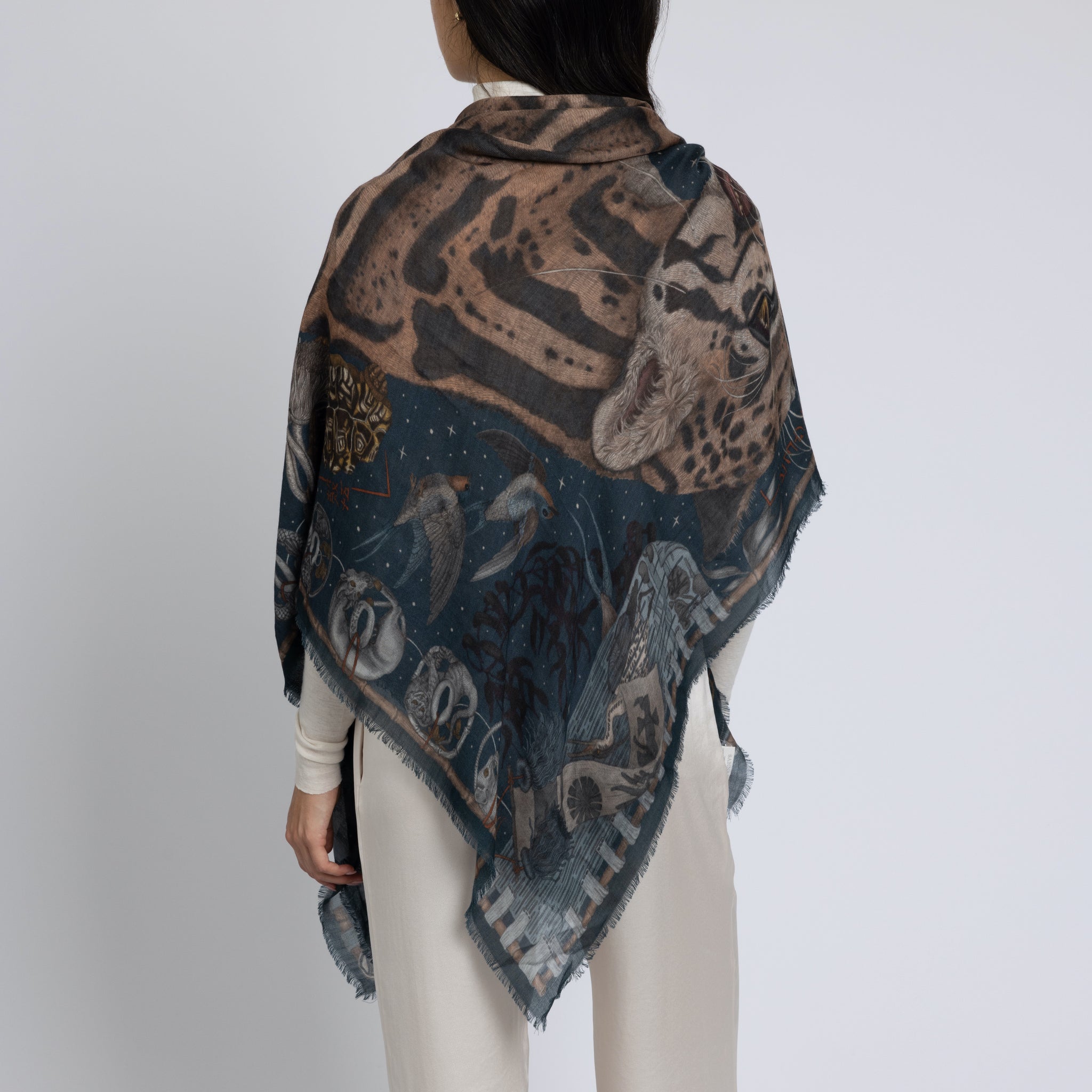 The Lunar Leopard Cashmere Shawl 135 – Sabina Savage