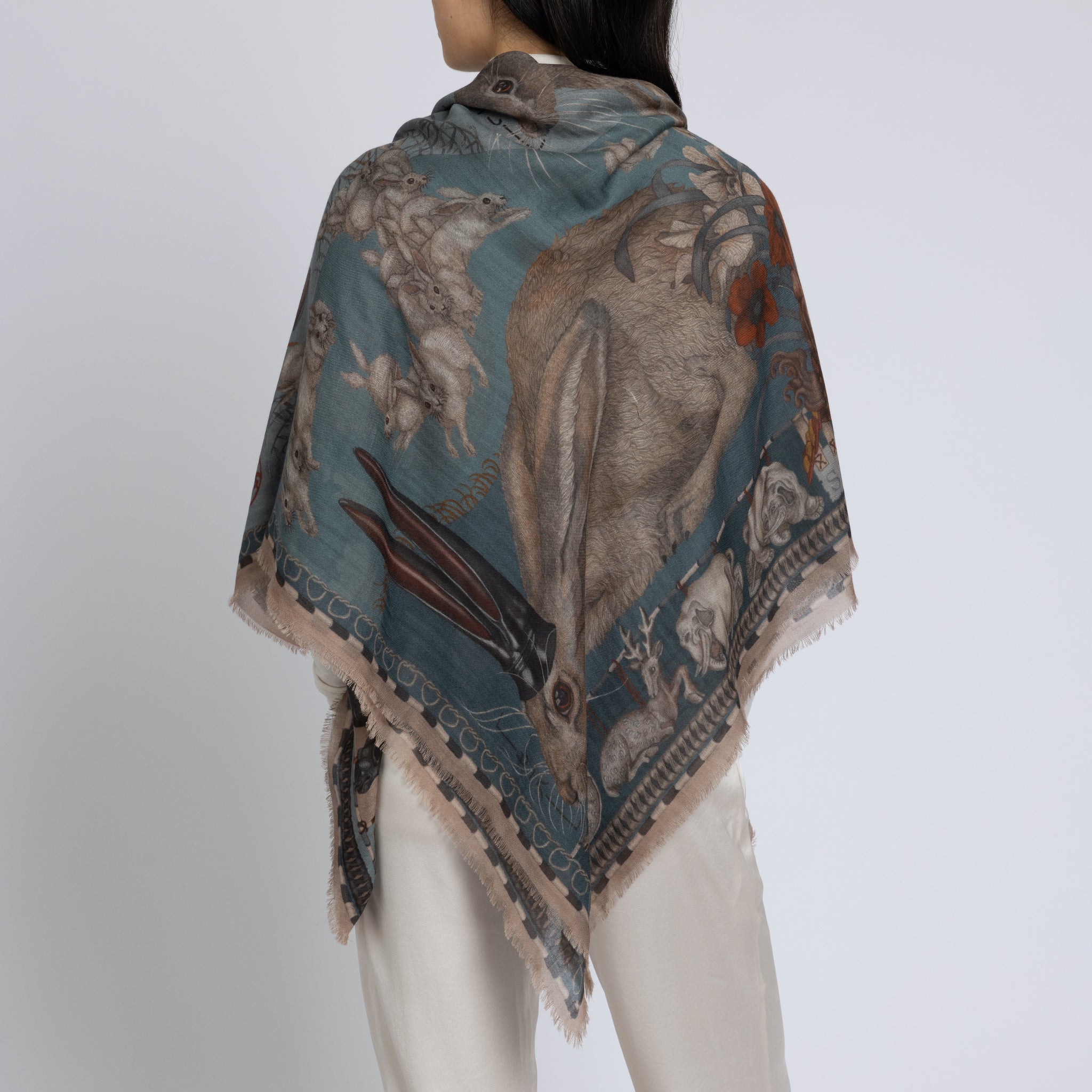 The Floating Rabbits Cashmere Shawl 135 – Sabina Savage