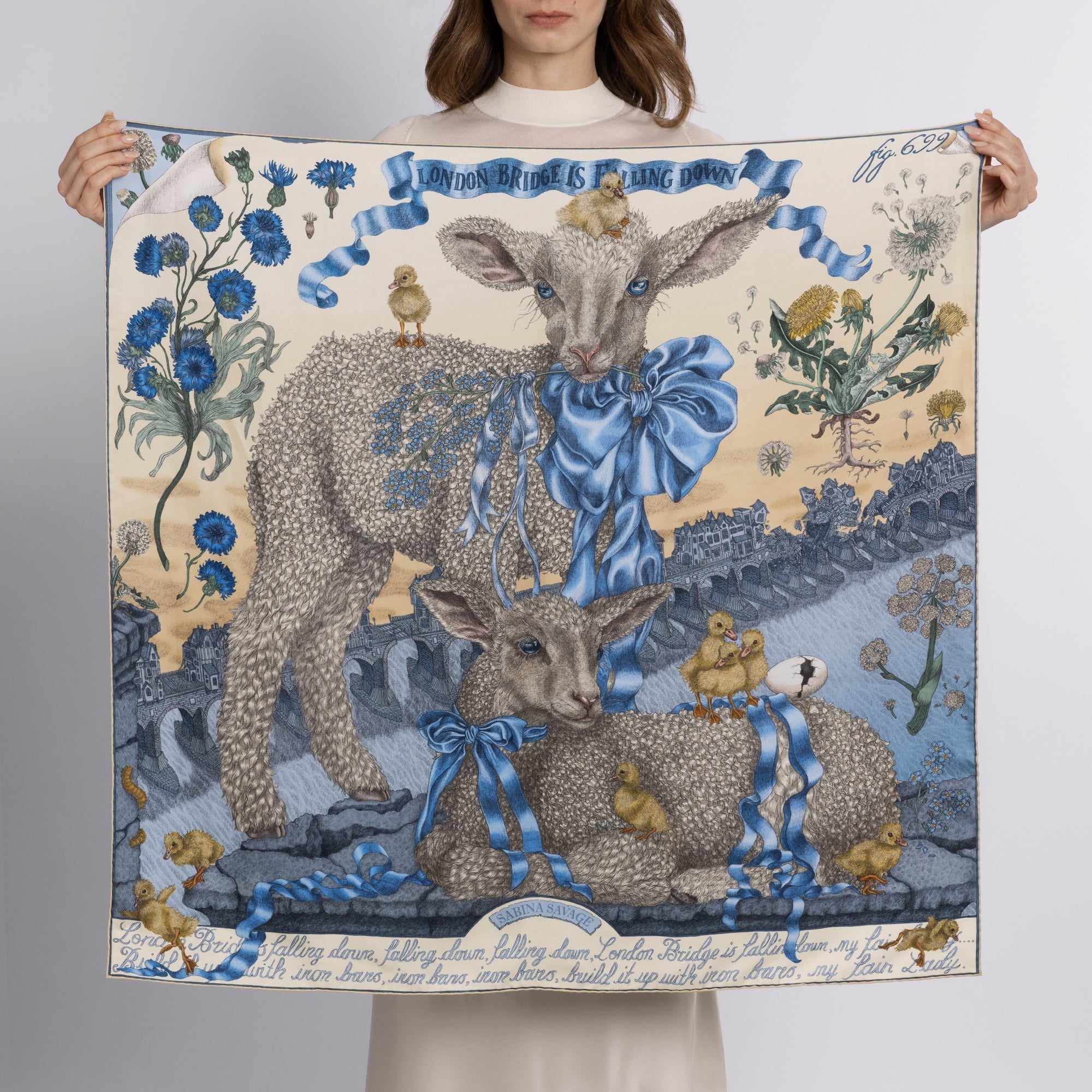 London Bridge is Falling Down Silk Twill 90 – Sabina Savage