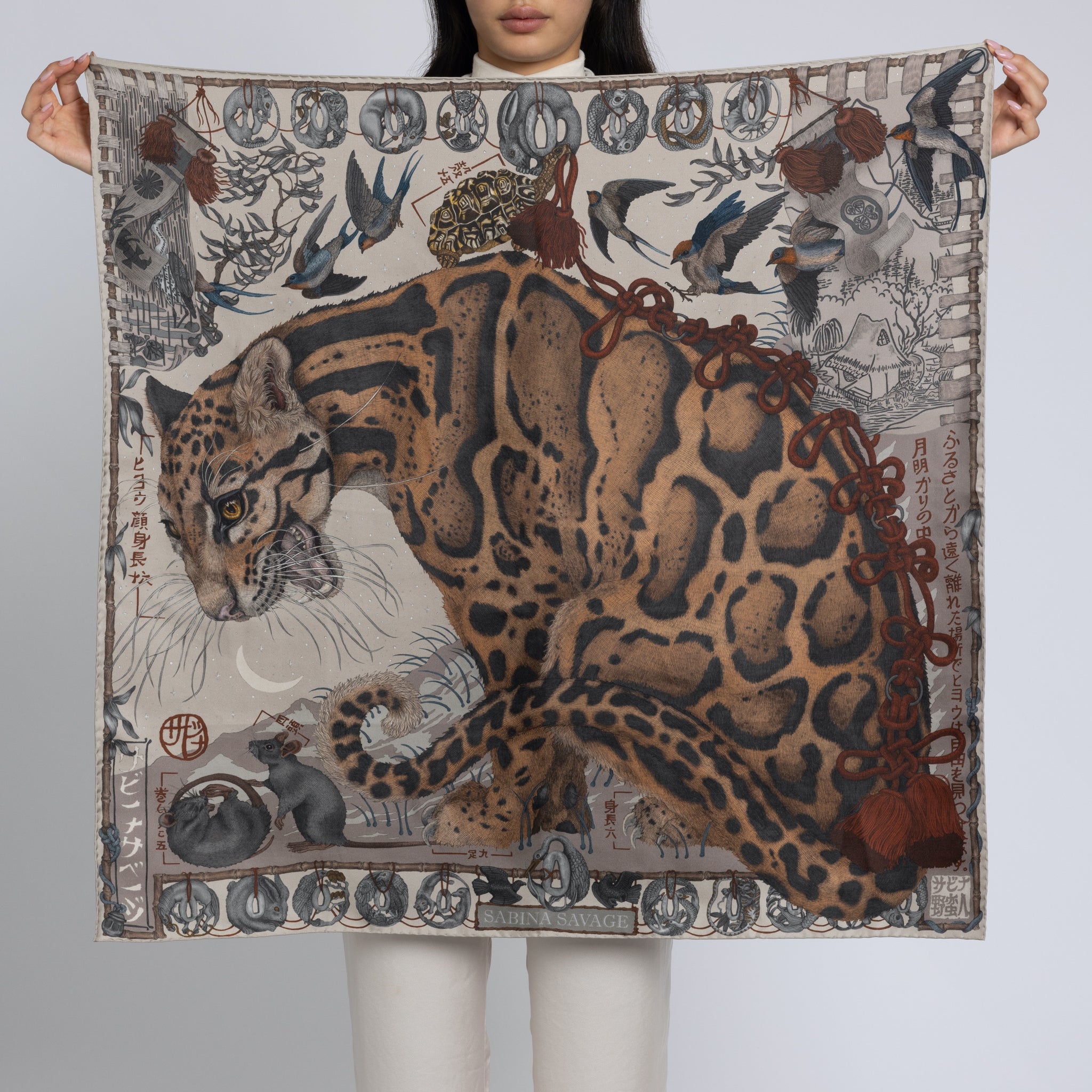 Leah Goren, F/W 2014: Scarves Collection - Brown Paper Bag
