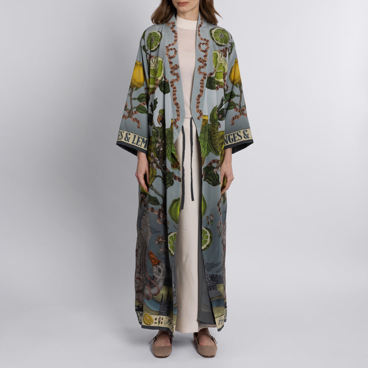 Oranges and Lemons Loose Silk Robe – Sabina Savage