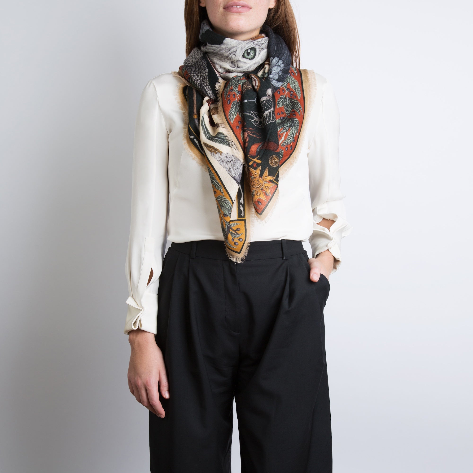 The Alligator's Empire Cashmere Shawl 135 – Sabina Savage