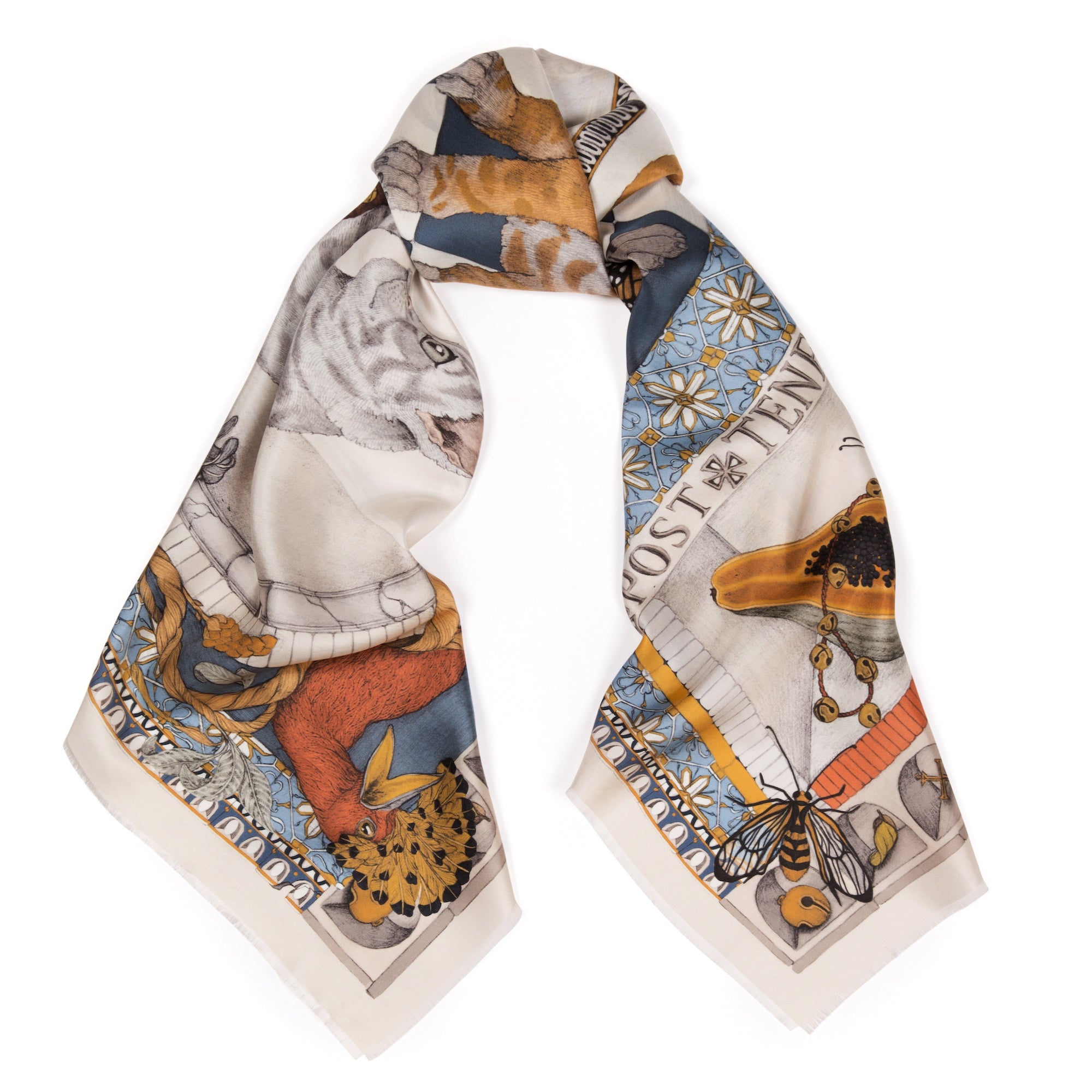 未使用salsation ScarfNeckSweater XSサルセーション The Feline Trinity Silk Twill Shawl 135 – Sabina Savage