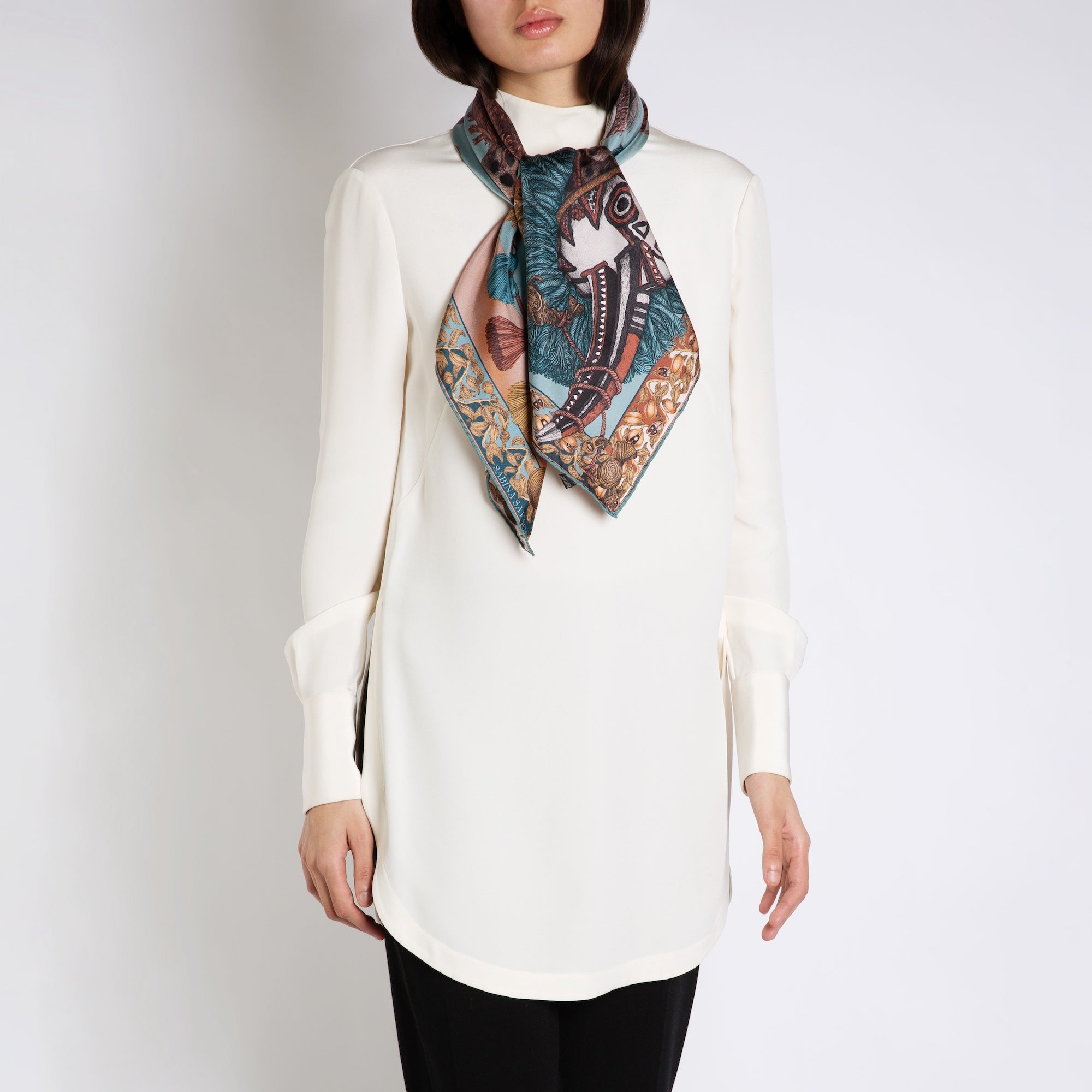 The Fool Silk Twill Scarf 90 – Sabina Savage