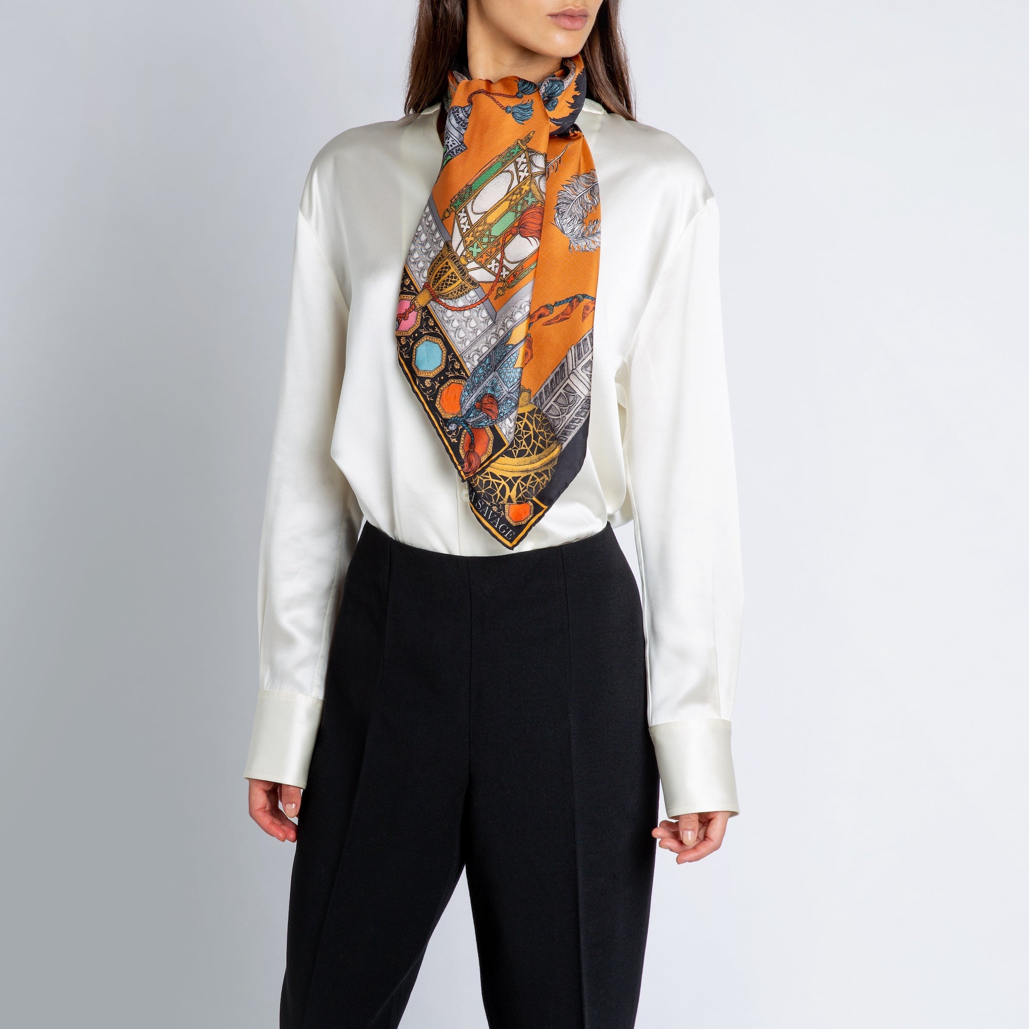 unused 21aw Pocket scarf ストール　スカーフ TheOpulentOstrich-