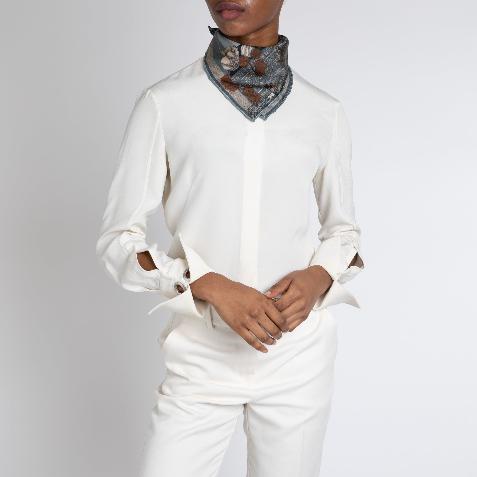 The Tiger Trap Silk Twill Scarf 42 – Sabina Savage