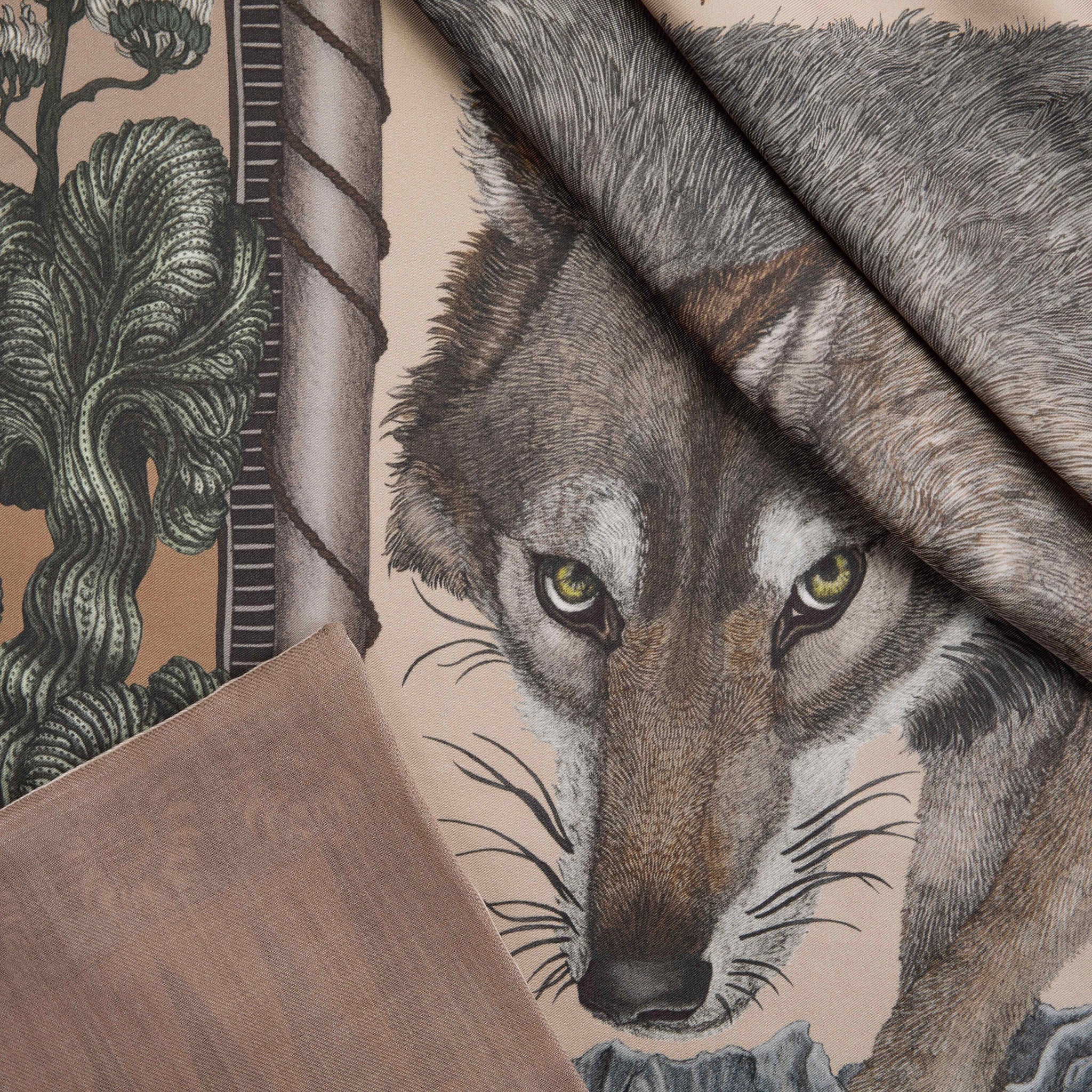 The Wolf You Feed Cashmere-Lined Stole in Desert Dawn | Sabina Savage