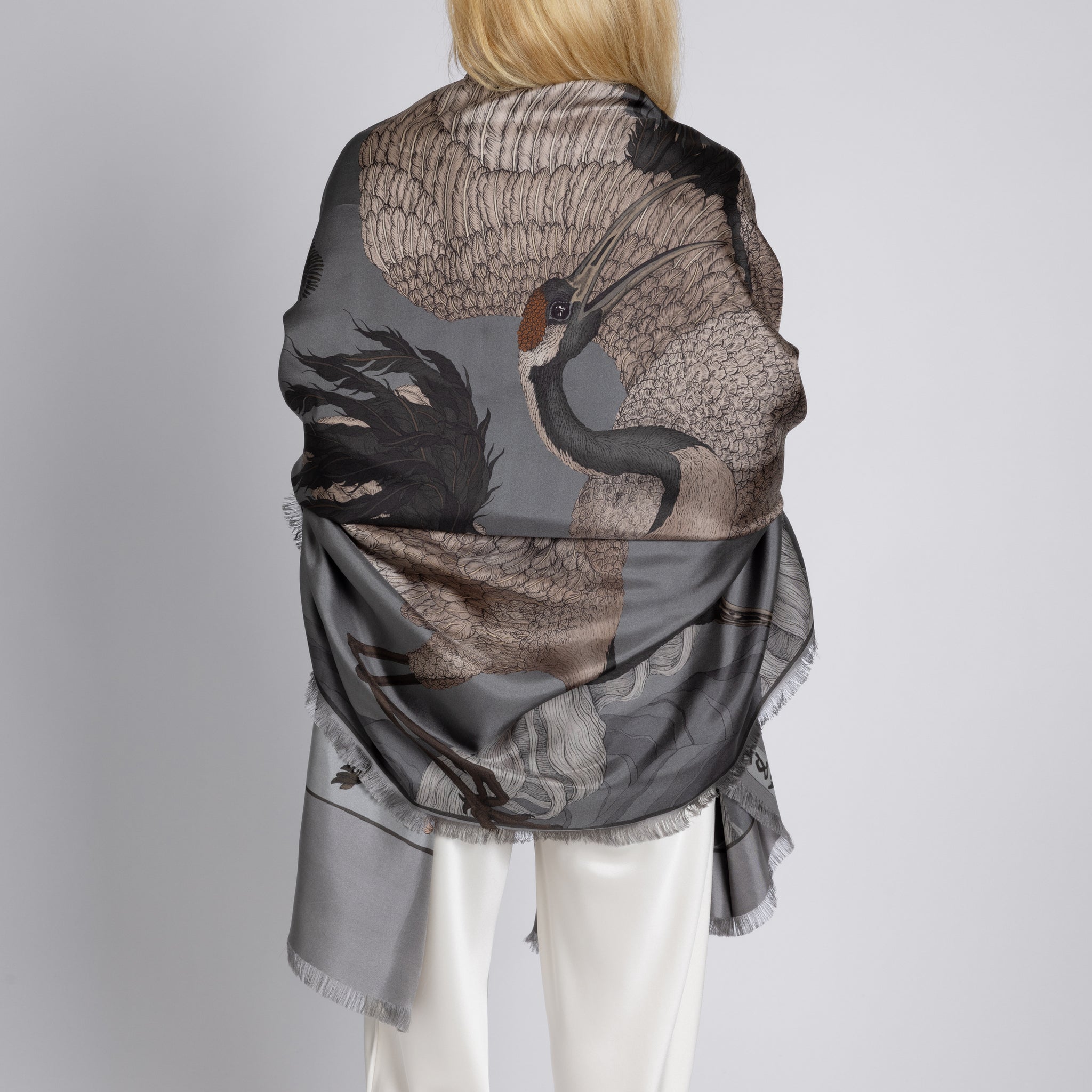 Wind Dancer, Heaven Caller Silk Twill Rectangle – Sabina Savage