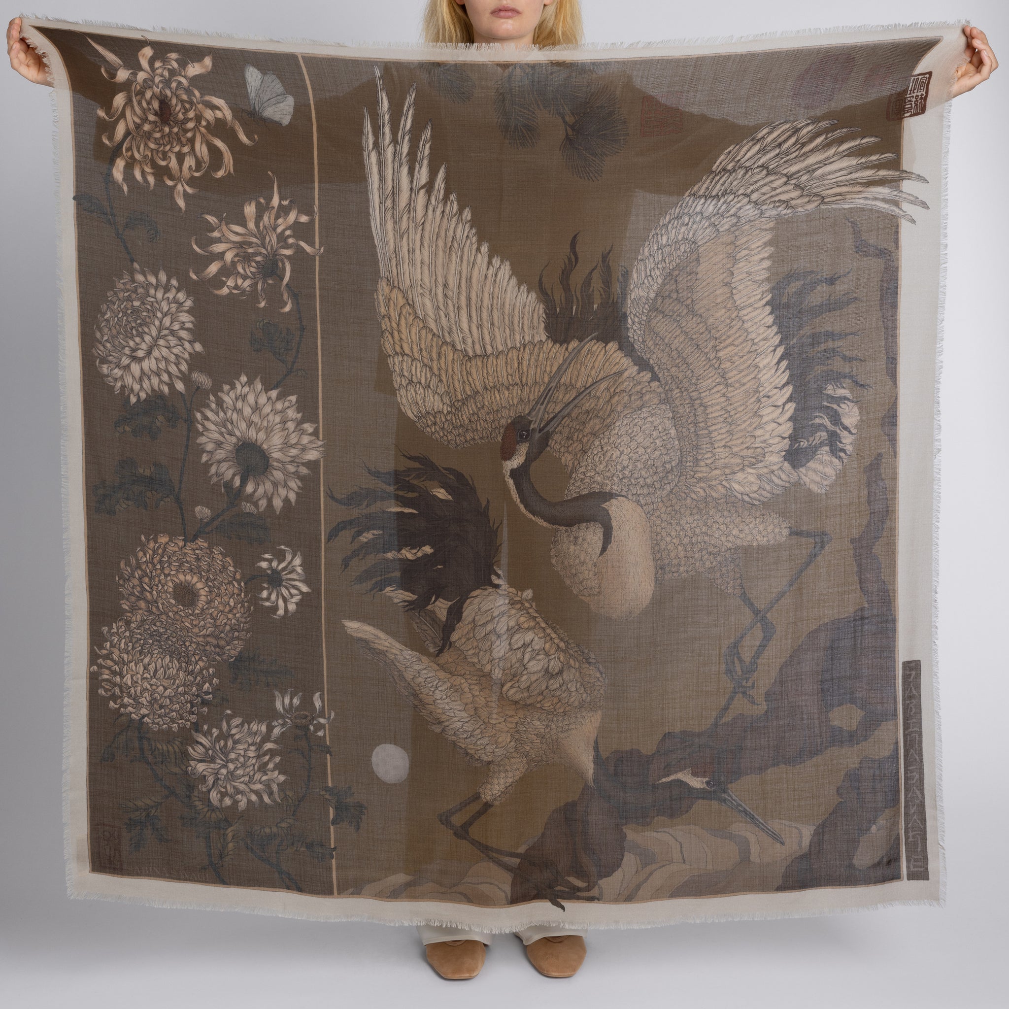 Wind Dancer, Heaven Caller Cashmere Shawl 135 – Sabina Savage
