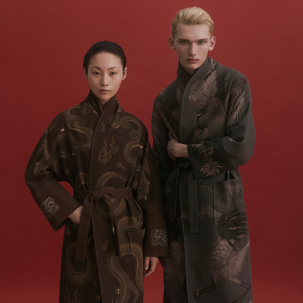 The Alligator's Empire Wool Silk Scarf 65 – Sabina Savage