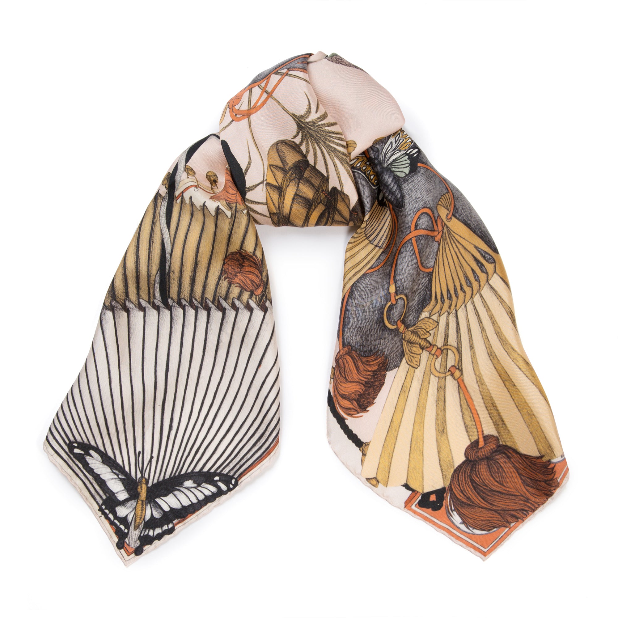 The Spoonbill and Jindo Silk Twill Scarf 90 – Sabina Savage