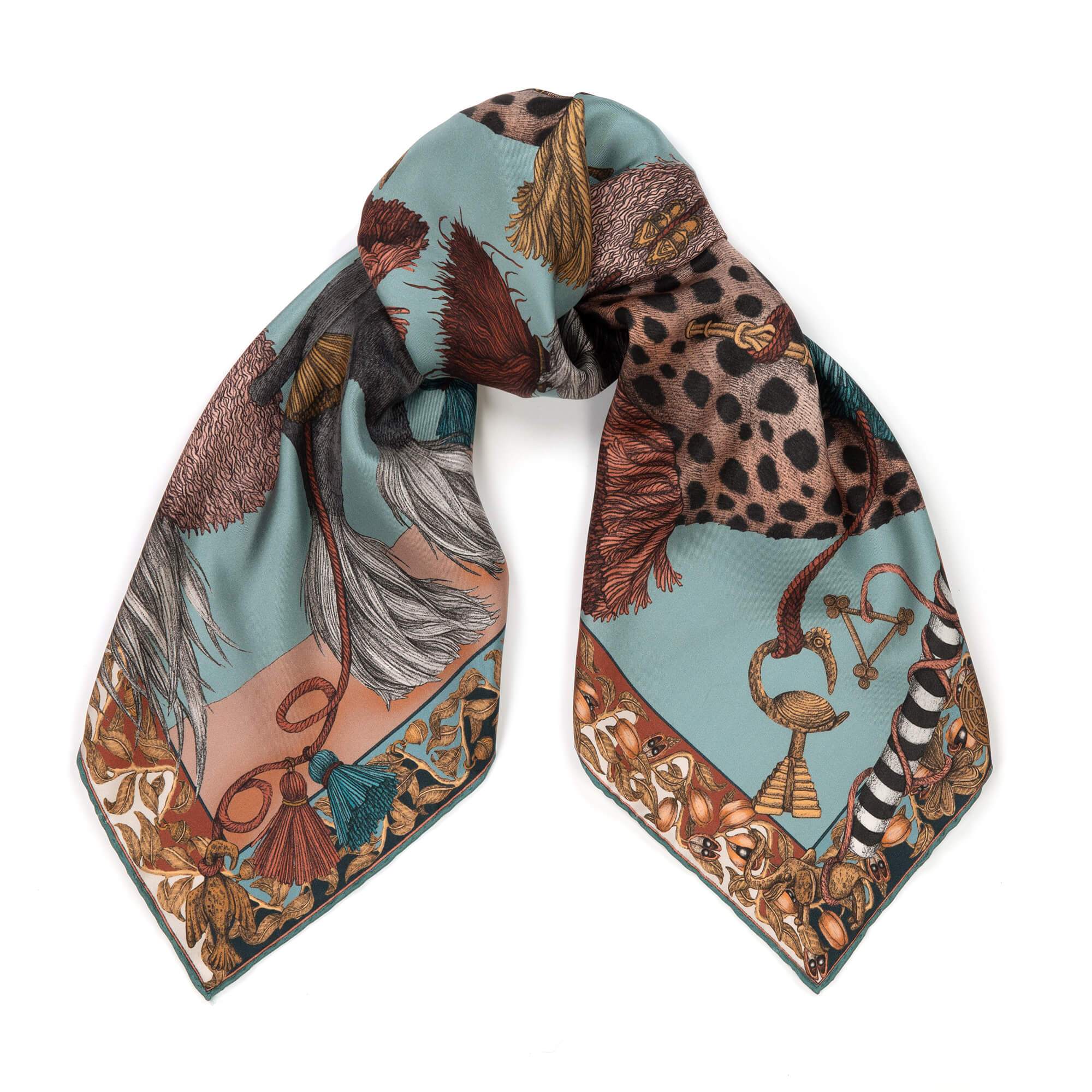 The Fool Silk Twill Scarf 90 – Sabina Savage