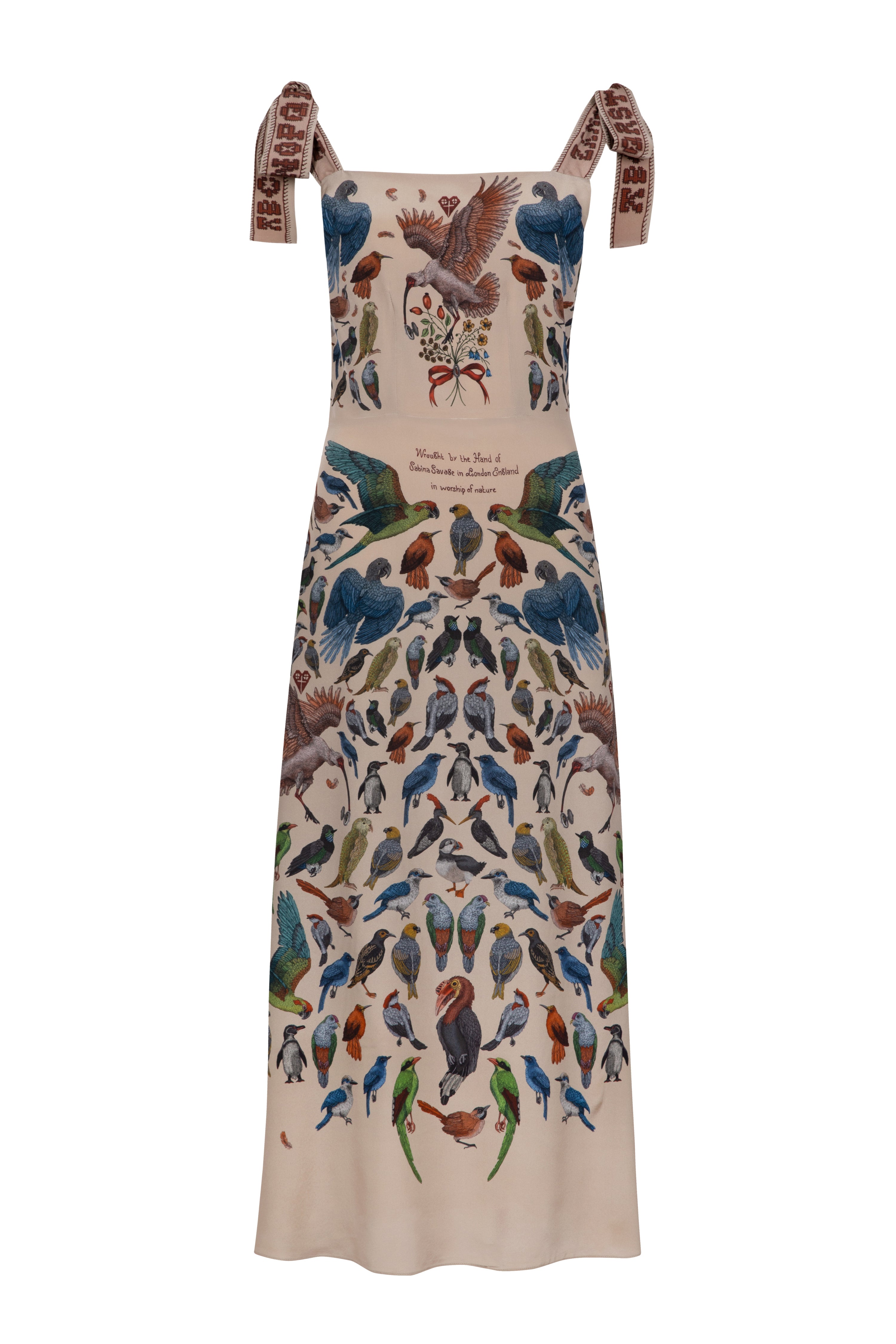 The Birds of Innocence Ribbon-Strap Dress – Sabina Savage
